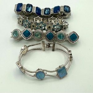 4 really nice bracelets, 1 is a Napier.They’re not magnetic. (SKU 188)